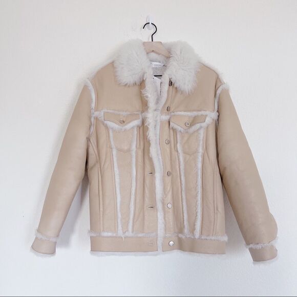 IRO Kwood shearing jacket Beige - Picture 6 of 14